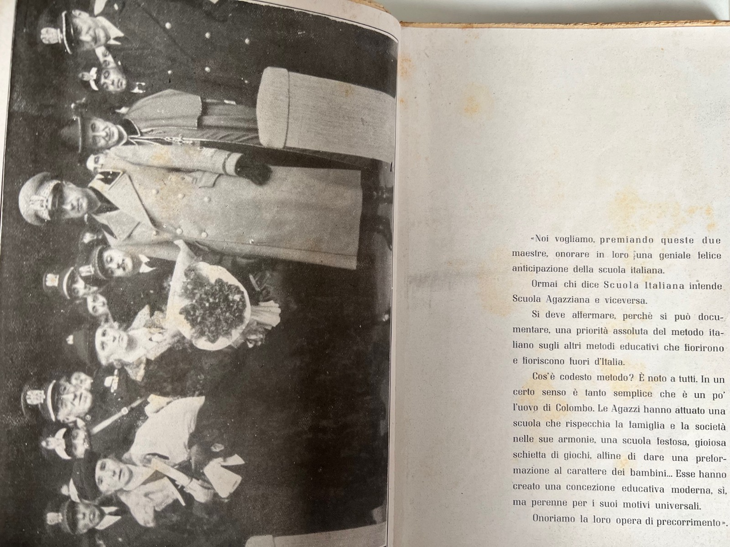 A. FRANZONI IL METODO AGAZZI MANUALE PER L'EDUCAZIONE INFANTILE 1942 PEDAGOGIA