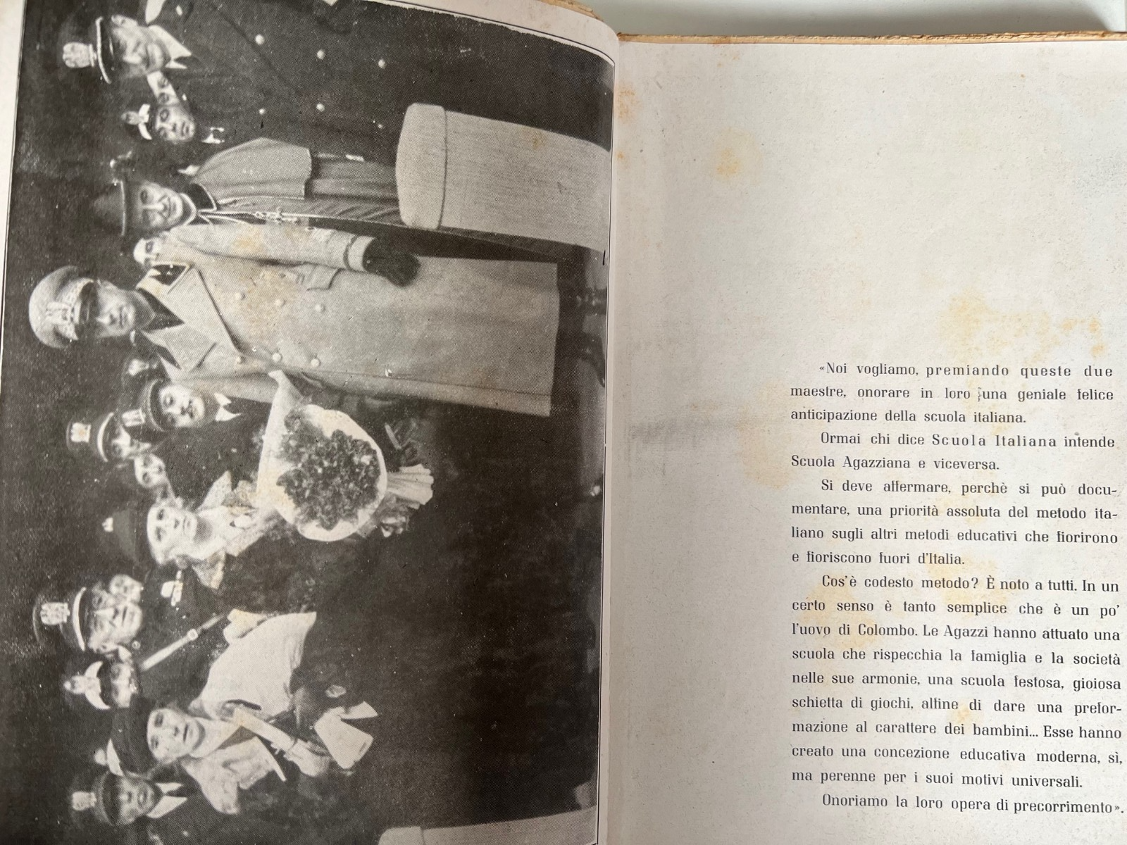 A. FRANZONI IL METODO AGAZZI MANUALE PER L'EDUCAZIONE INFANTILE 1942 PEDAGOGIA