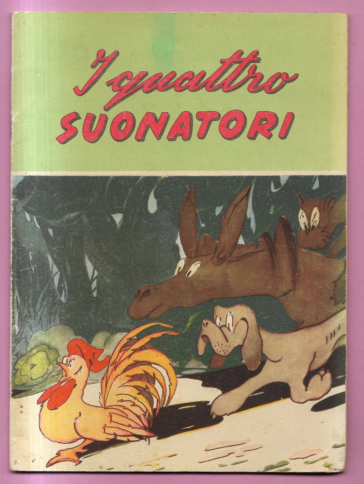 I QUATTRO SUONATORI FRATELLI GRIM LA SCUOLA EDITRICE 1950 ILLUSTRATO C. LO DUCA