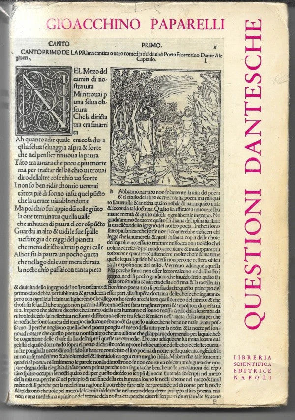 QUESTIONI DANTESCHE Gioacchino Paparelli, 1967, Libreria Scientifica Editrice