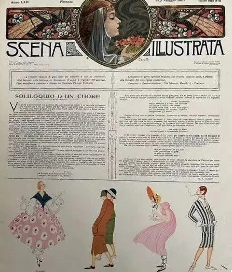 RIVISTA SCENA ILLUSTRATA MAGGIO 1927 GRAN LUSSO PER BIBLIOFILI EZIO ANICHINI