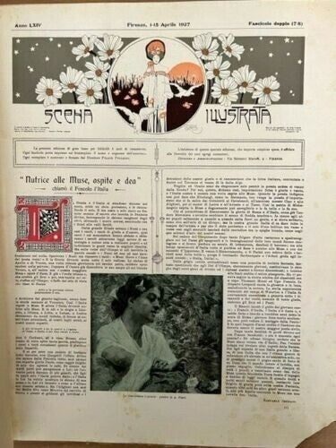 RIVISTA SCENA ILLUSTRATA APRILE 1927 EDIZIONE DI GRAN LUSSO PER BIBLIOFILI