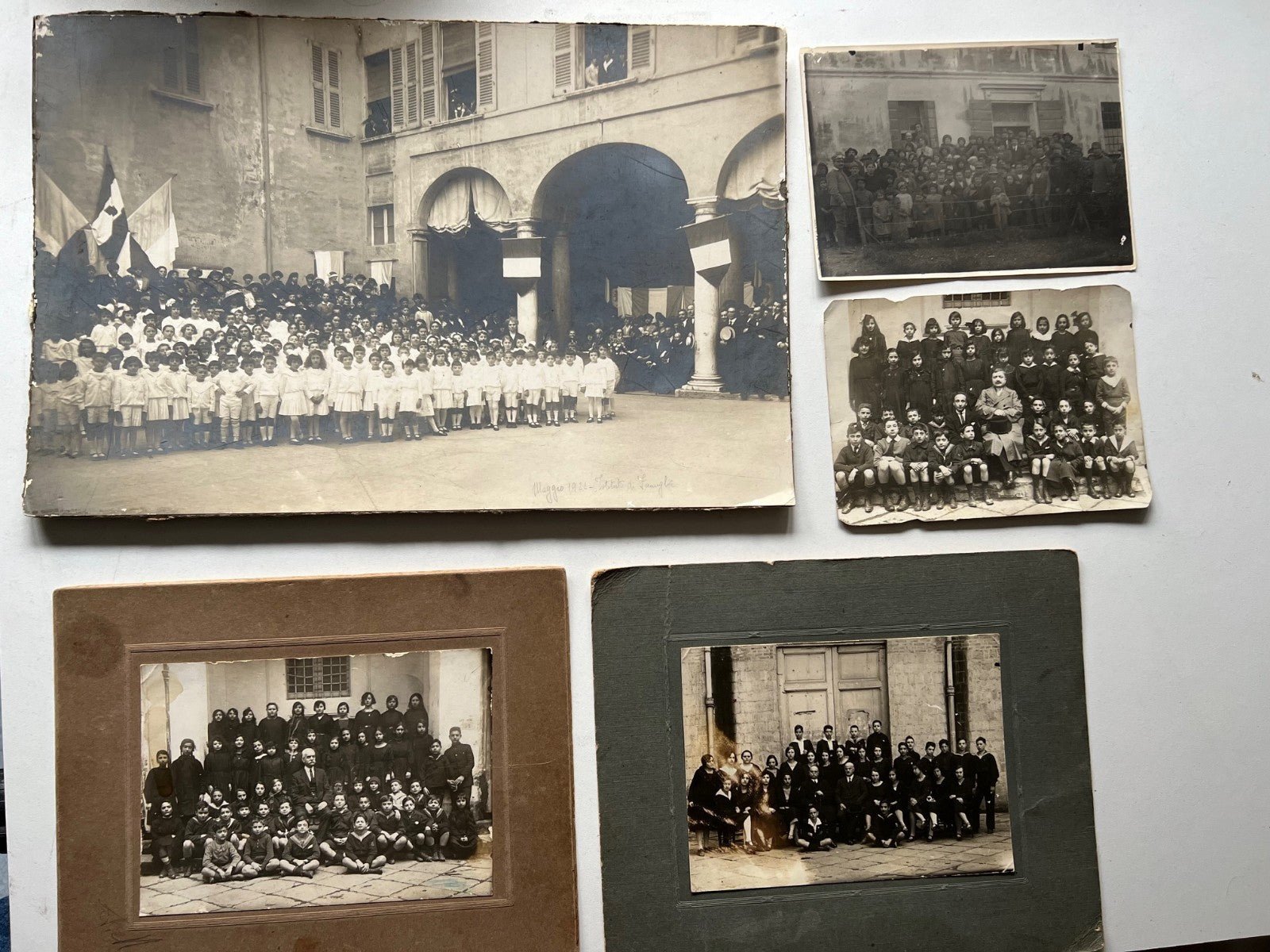 5 FOTO ANTICHE SCUOLA BAMBINI PRIMI '900