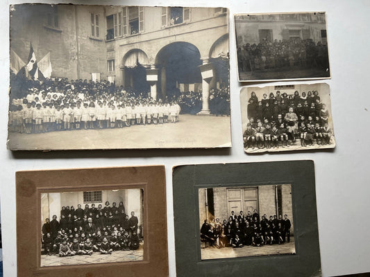 5 FOTO ANTICHE SCUOLA BAMBINI PRIMI '900