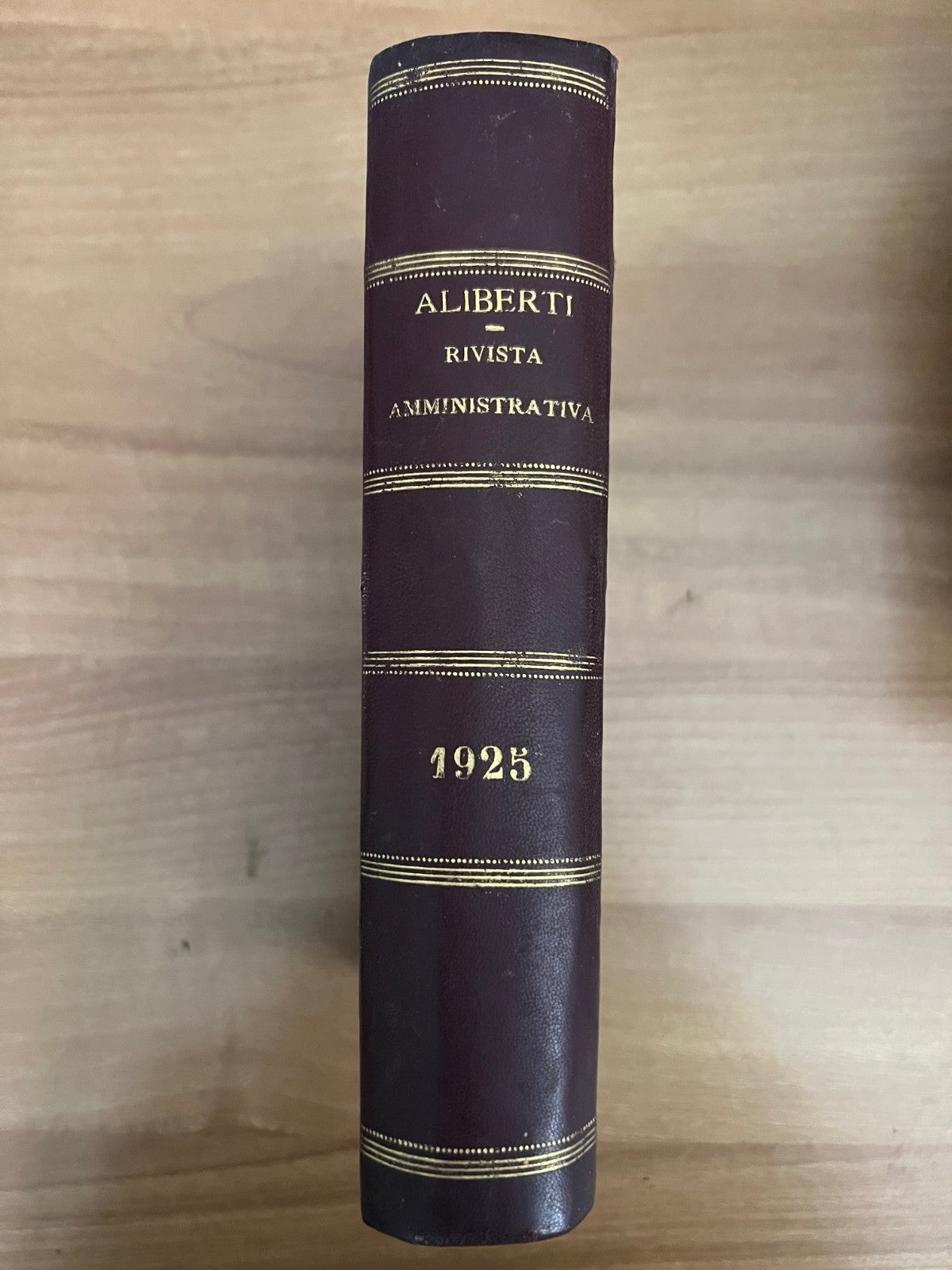 ALIBERTI RIVISTA AMMINISTRATIVA DEL REGNO GIORNALE UFFICIALE 1925 ANNATA COMPL.