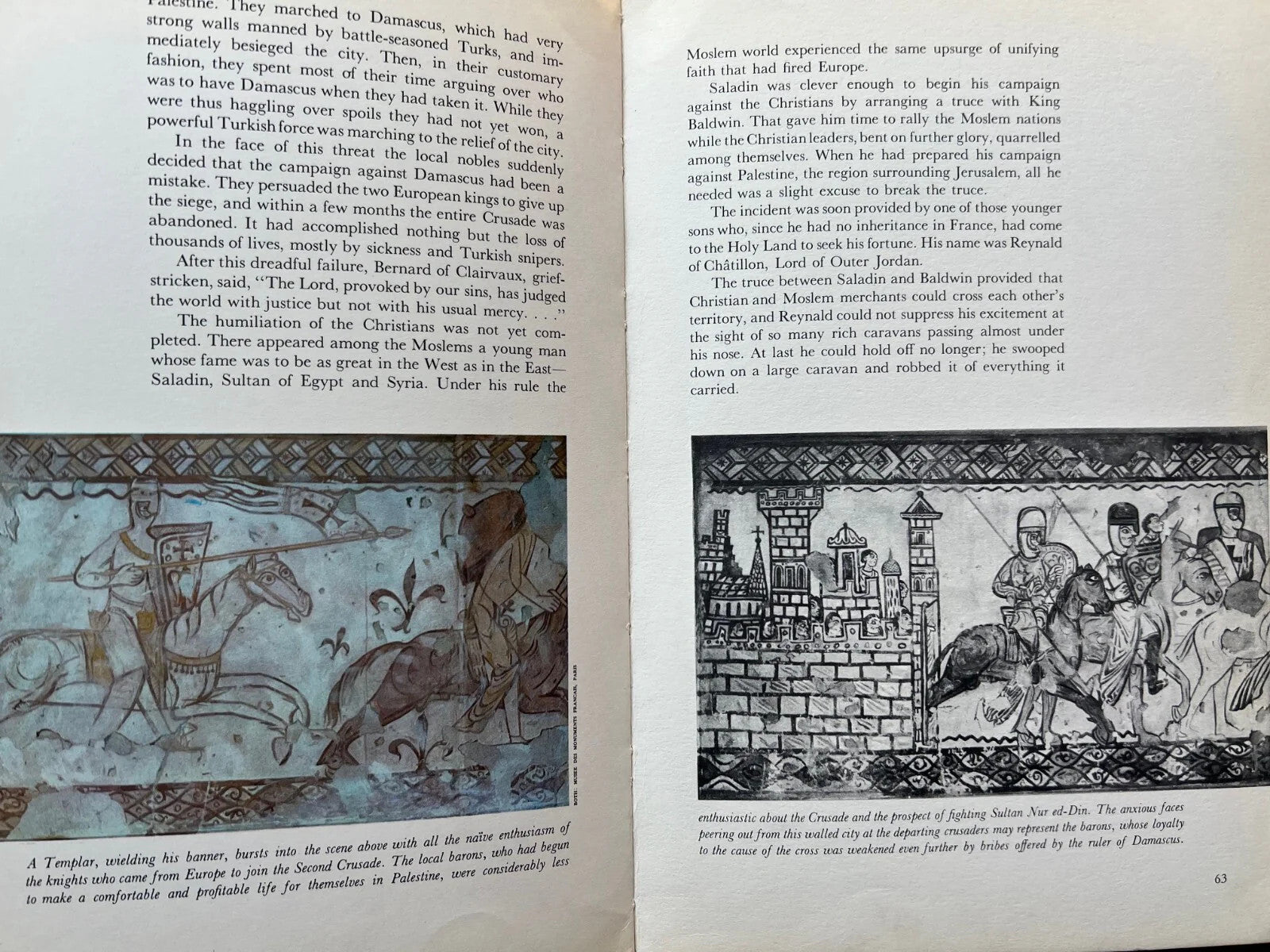 KNIGHTS OF THE CRUSADES CASSELL CARAVEL BOOK 1963 ILLUSTRATO CAVALIERI, CROCIATE