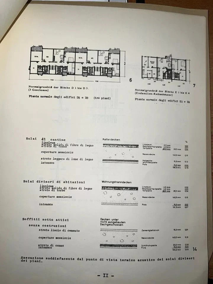 INGEGNERIA COSTRUZIONI SPERIMENTALI E COMPARATIVE 1956 MINISTERO LAVORI PUBBLICI