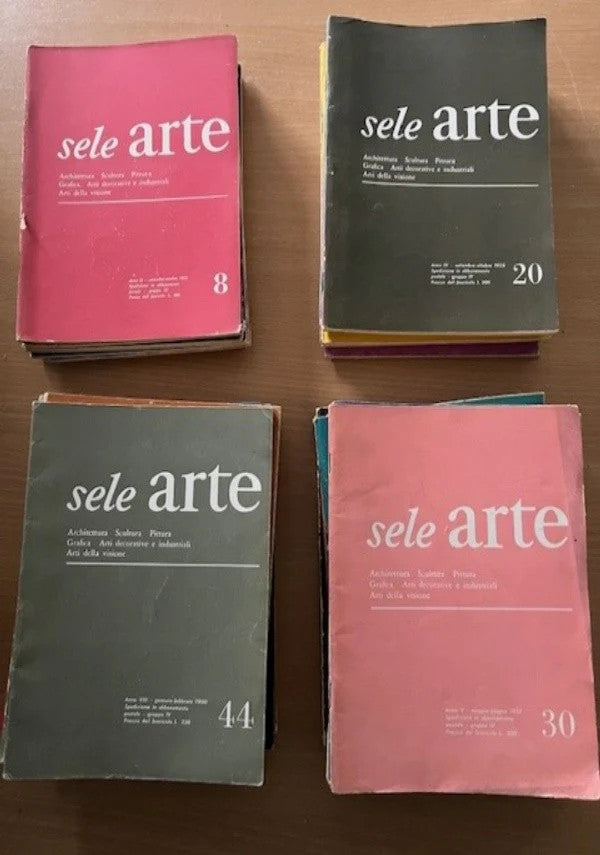 Sele Arte: 46 numeri Rivista di Architettura, Scultura, Pittura, OLIVETTI 1955