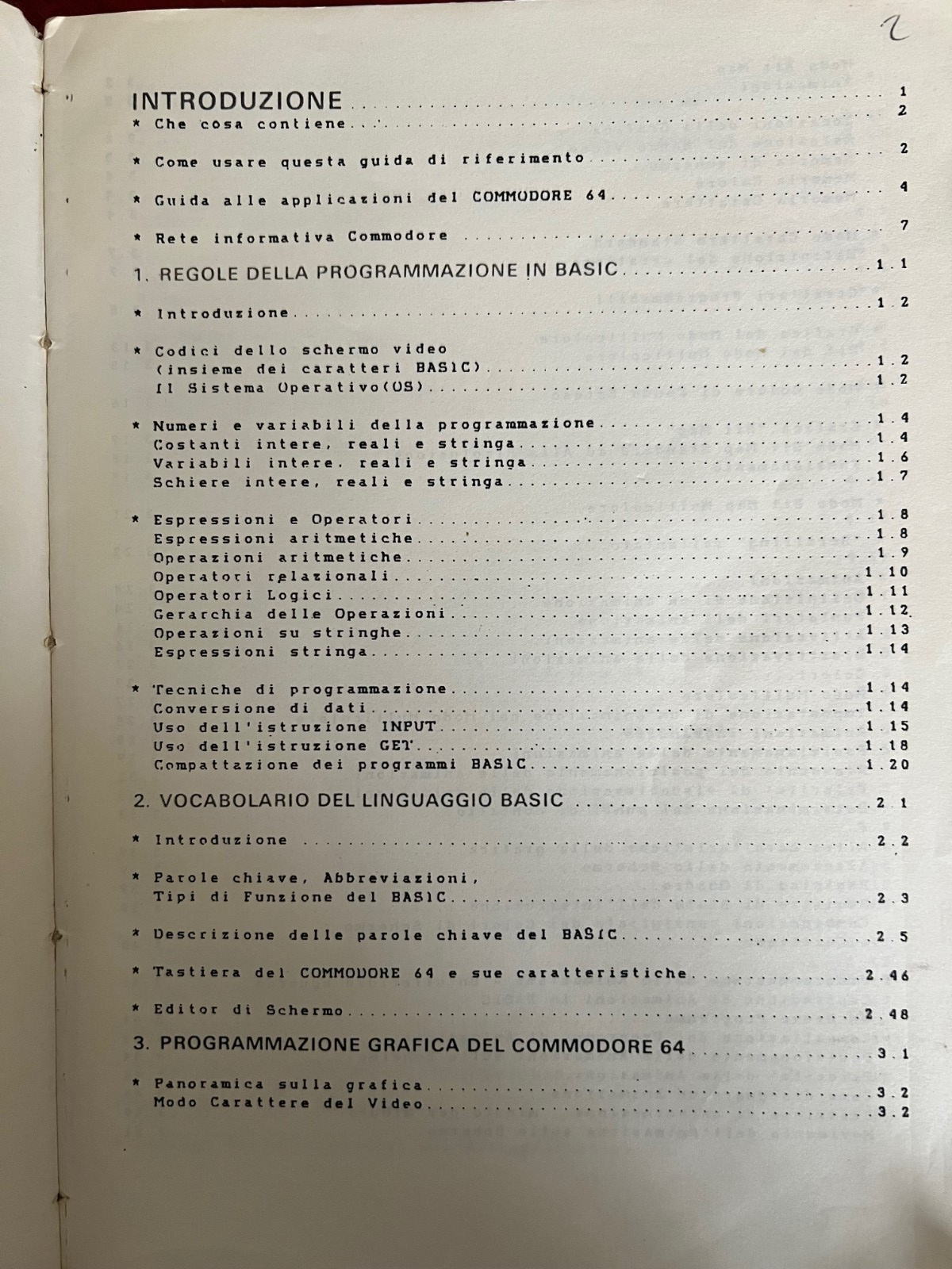 COMMODORE 64 GUIDA DI RIFERIMENTO PER IL PROGRAMMATORE 1983