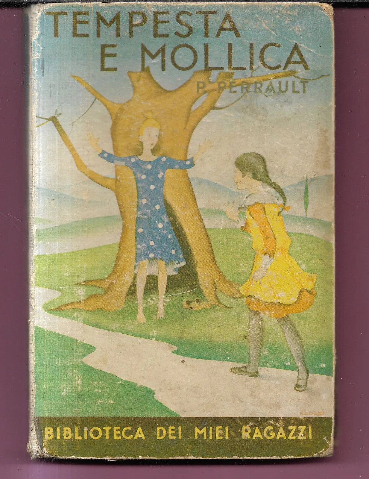 TEMPESTA E MOLLICA DI PIETRO PERRAULT , SALANI EDITORE 1937 ILLUSTRATO