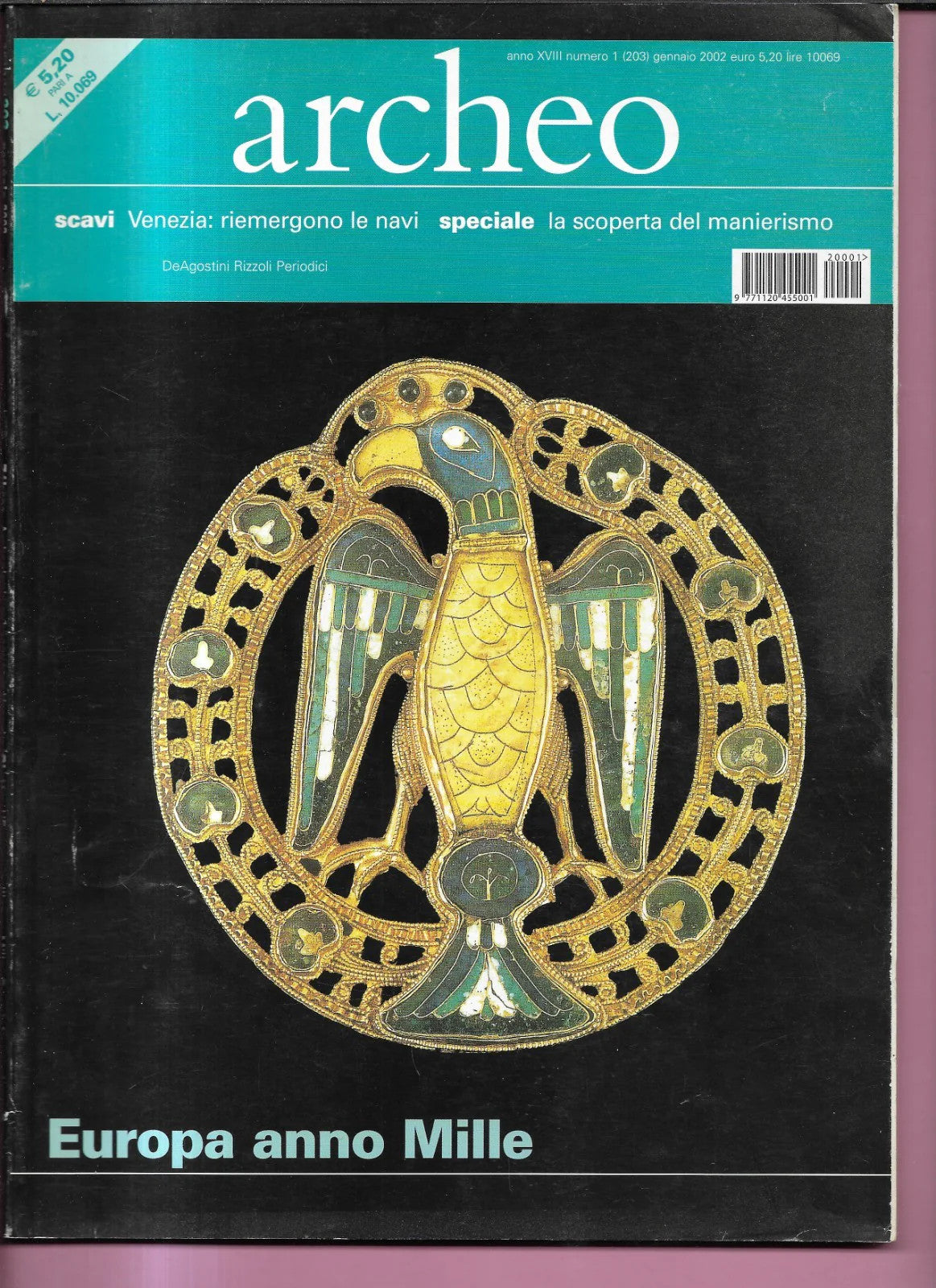 EUROPA ANNO MILLE ARCHEO ANNO XVIII NUMERO 1 (203) DE AGOSTINI 2002