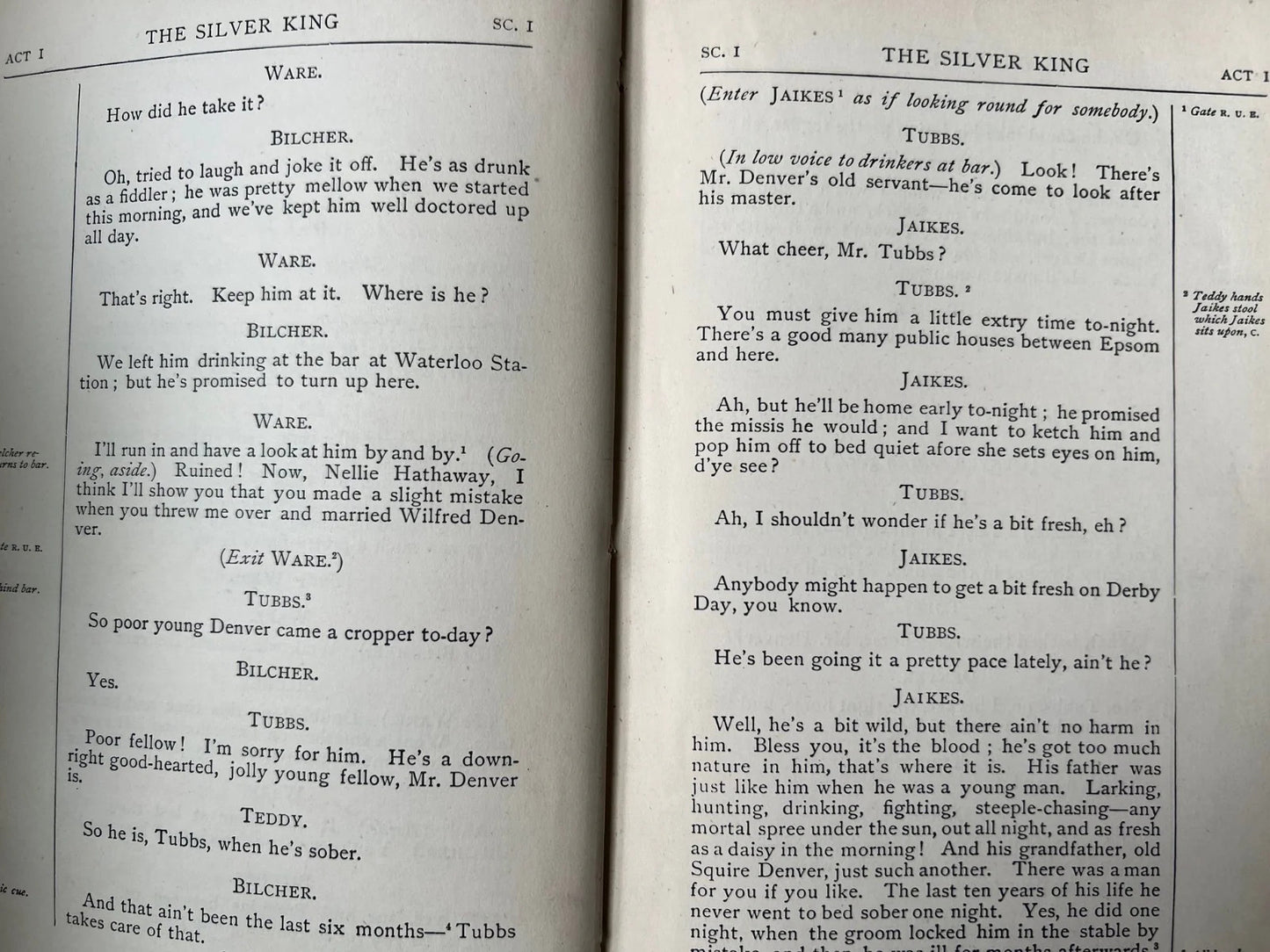 The Silver King : A Drama in Five Acts H. Arthur Jones, H. Herman first edition
