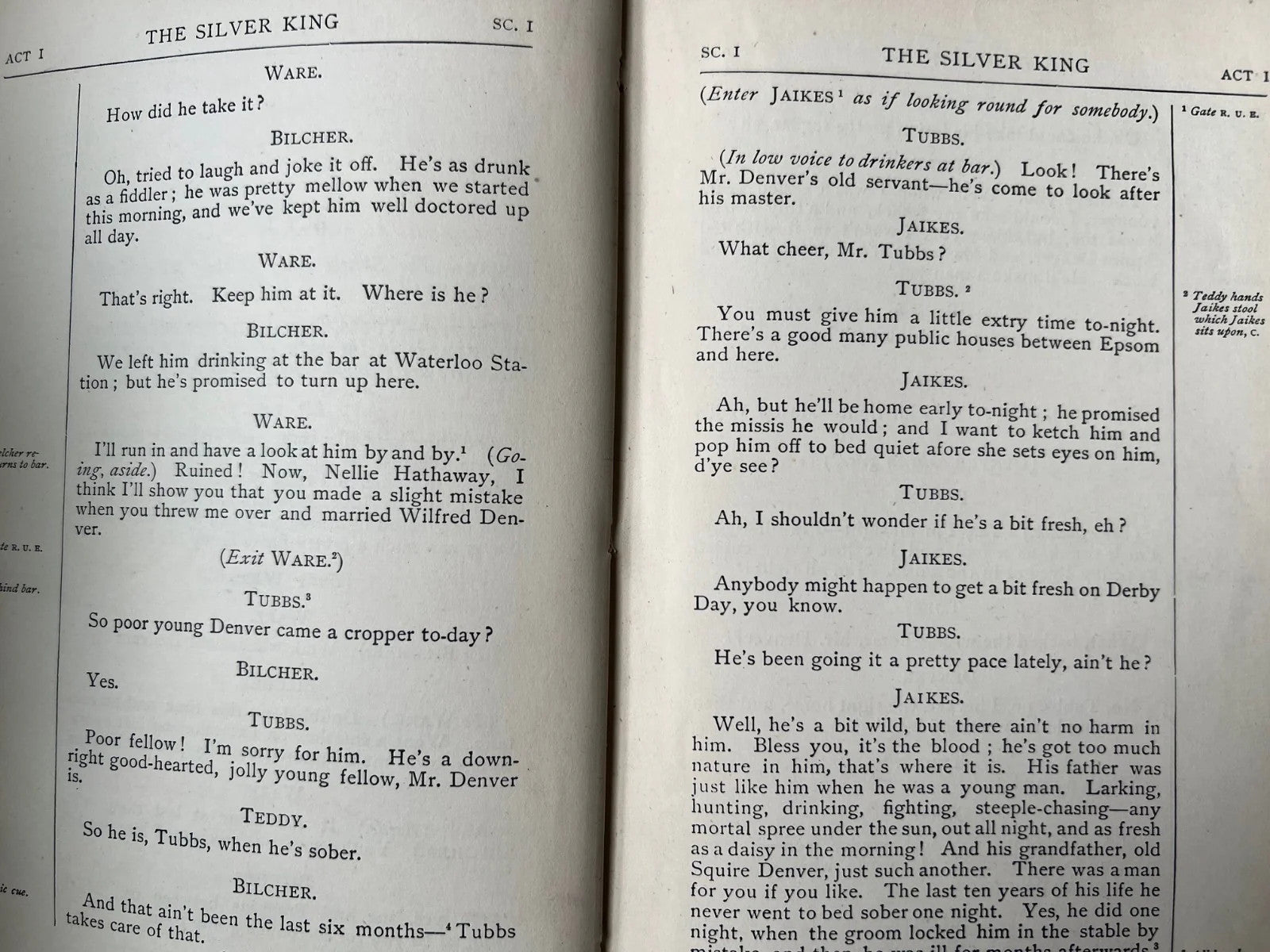 The Silver King : A Drama in Five Acts H. Arthur Jones, H. Herman first edition