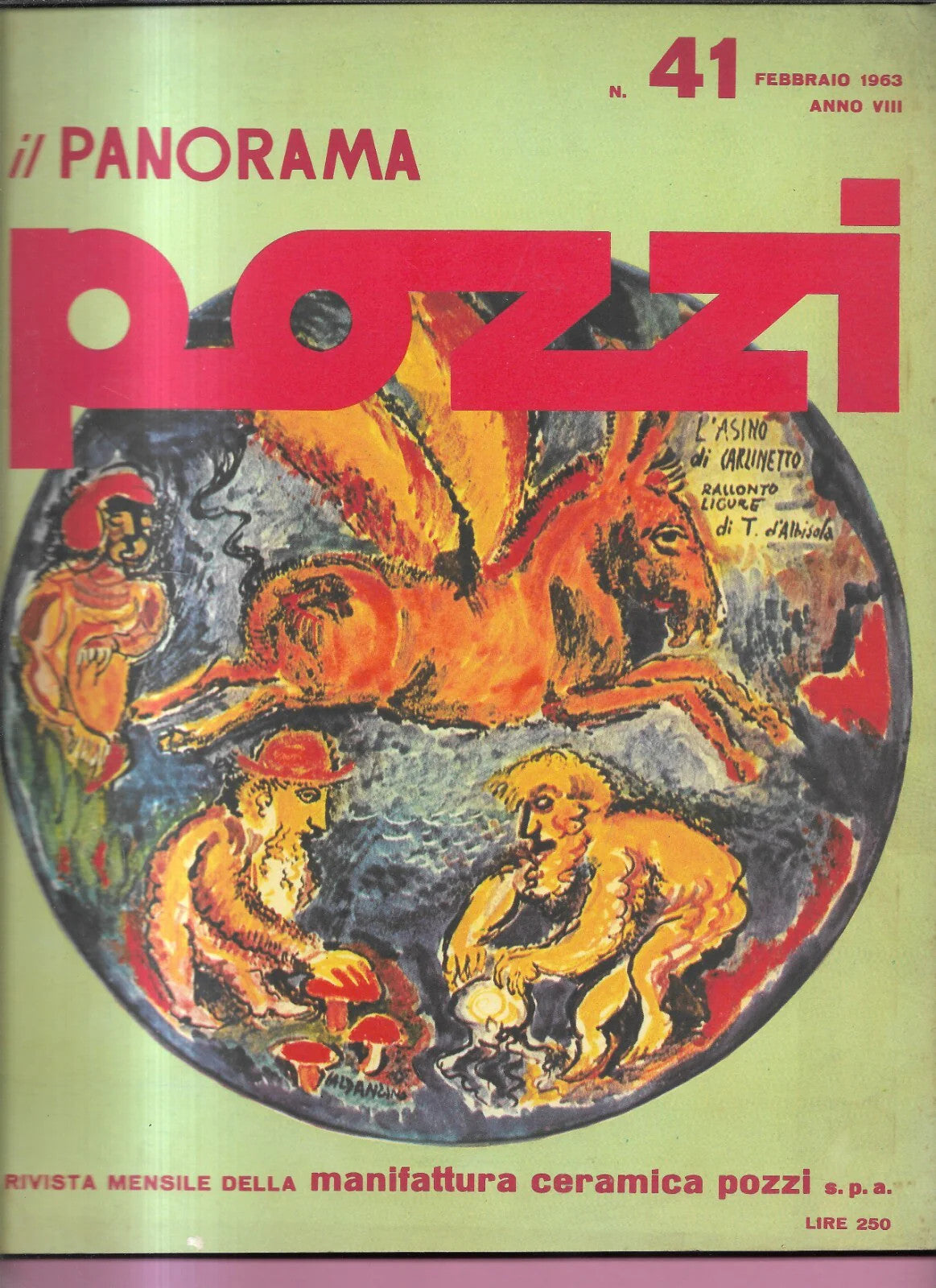 RIVISTA IL PANORAMA POZZI N. 41 FEBBRAIO 1963 TOPOLINO PAPERINO ARCHITETTURA