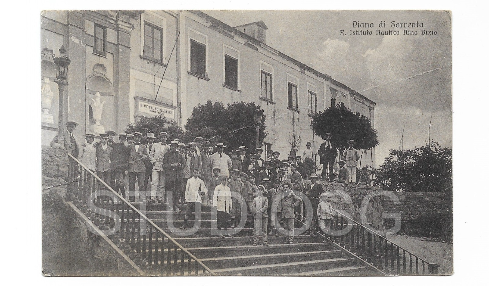 PIANO DI SORRENTO REGIO ISTITUTO NAUTICO NINO BIXIO ANIMATA GRUPPO PRIMI '900