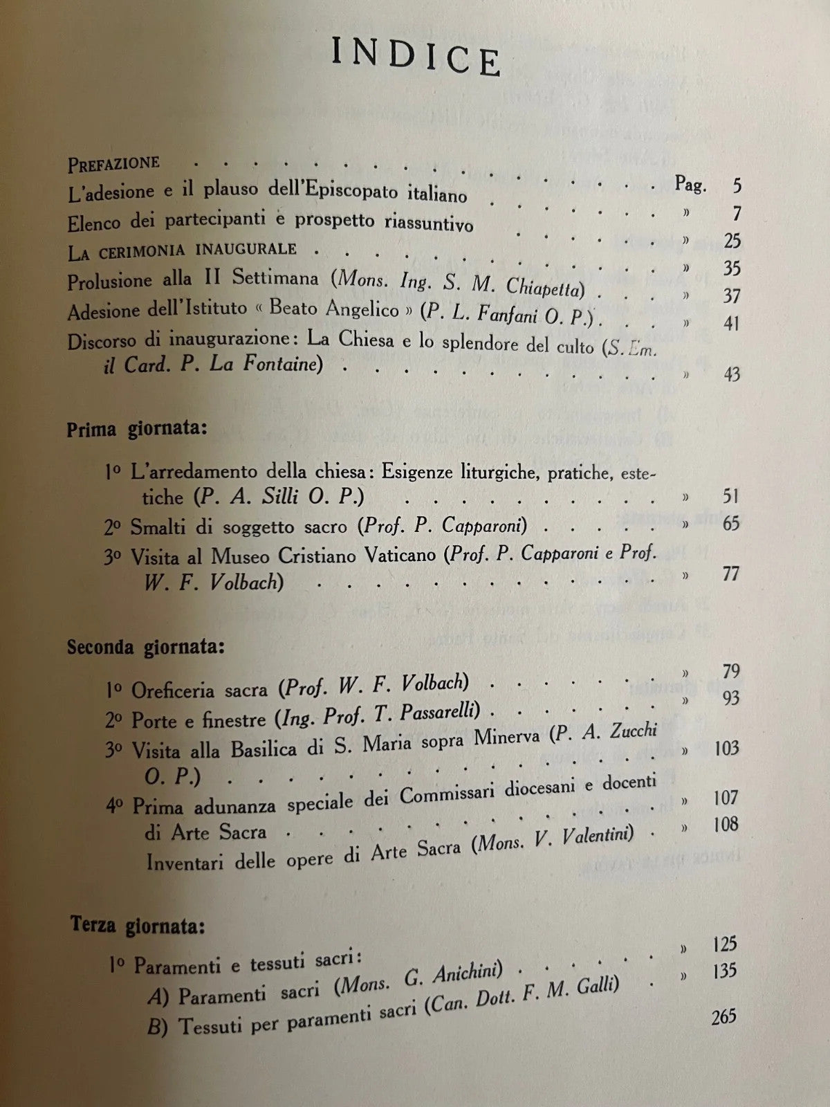 1935 CITTA' DEL VATICANO ARTE SACRA PER IL CLERO PONTIFICIA COMMISSIONE CENTRALE