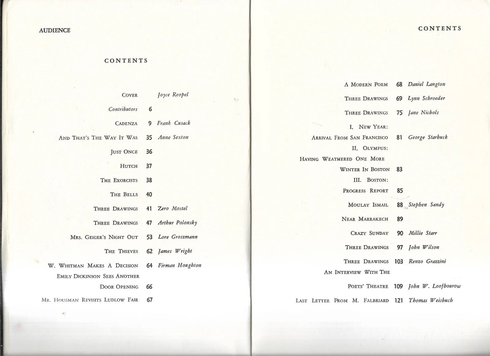Audience : A Quarterly Review of Literature and the Arts, Volume 5 Autumn 1958
