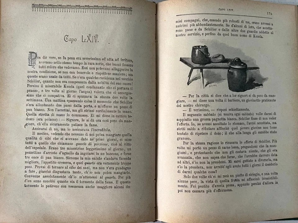 SILVIO PELLICO LE MIE PRIGIONI CON 50 ILUSTRAZIONI DI A. ROSSI PARAVIA 1914
