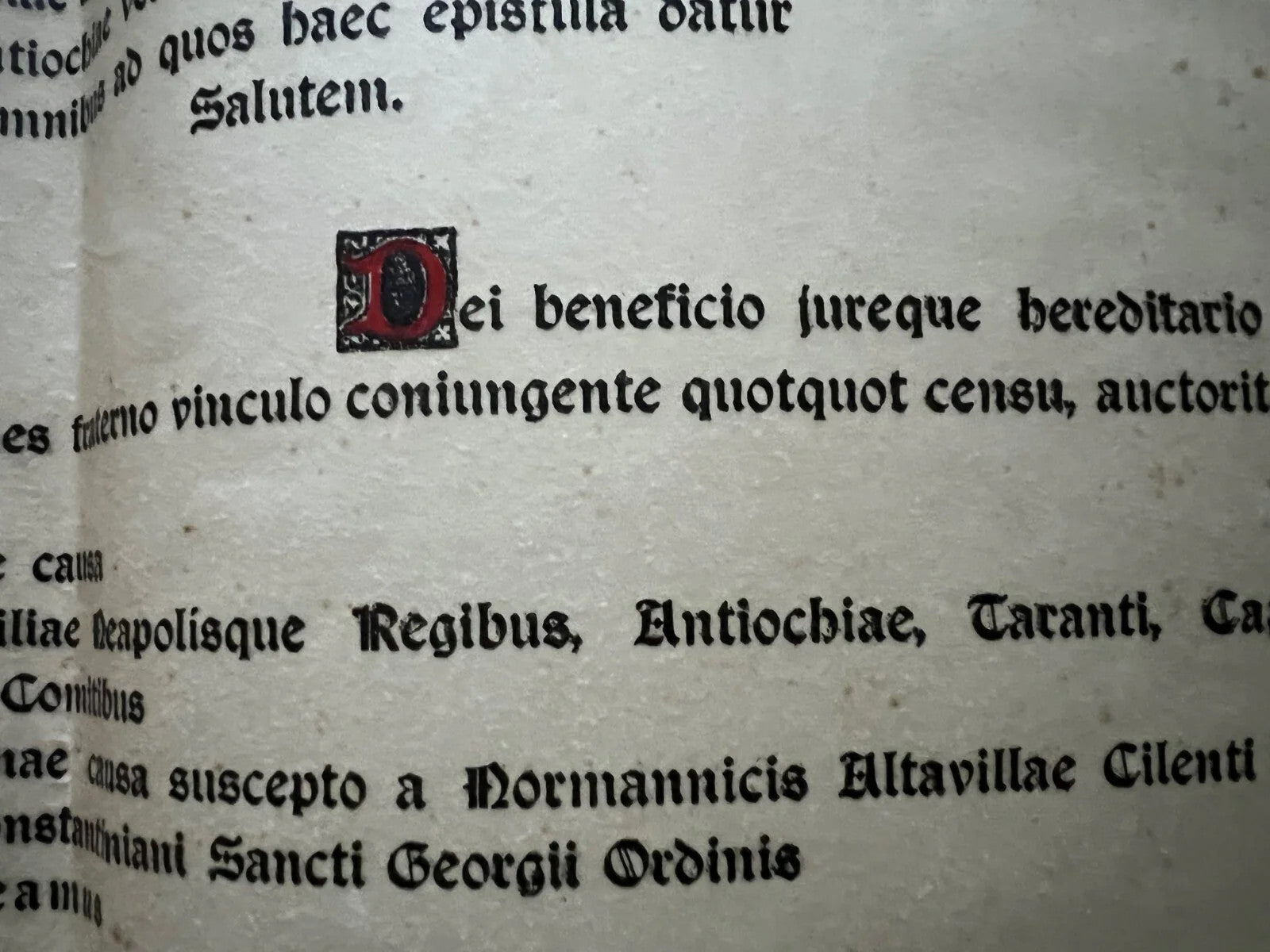 Diploma Ordine di San Giorgio d’Antiochia Cavaliere della Stella al Merito 1951