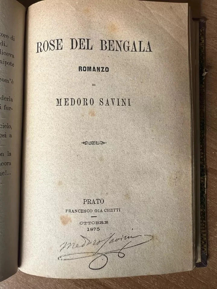 1875 MEDORO SAVINI AUTOGRAFATI, UN GIORNO DI SOLE - LUISELLA - ROSE DEL BENGALA