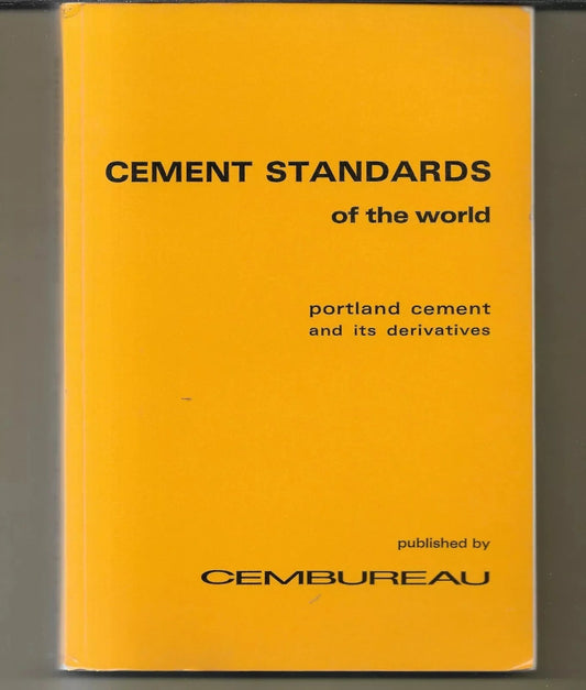 INGEGNERIA CEMENT STANDARD OF THE WORLD PORTLAND CEMENT AND ITS DERIVATES 1968