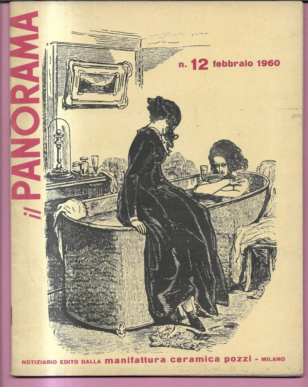 RIVISTA IL PANORAMA POZZI N. 12 FEBBRAIO 1960 ARCHITETTURA DESIGN GIO PONTI