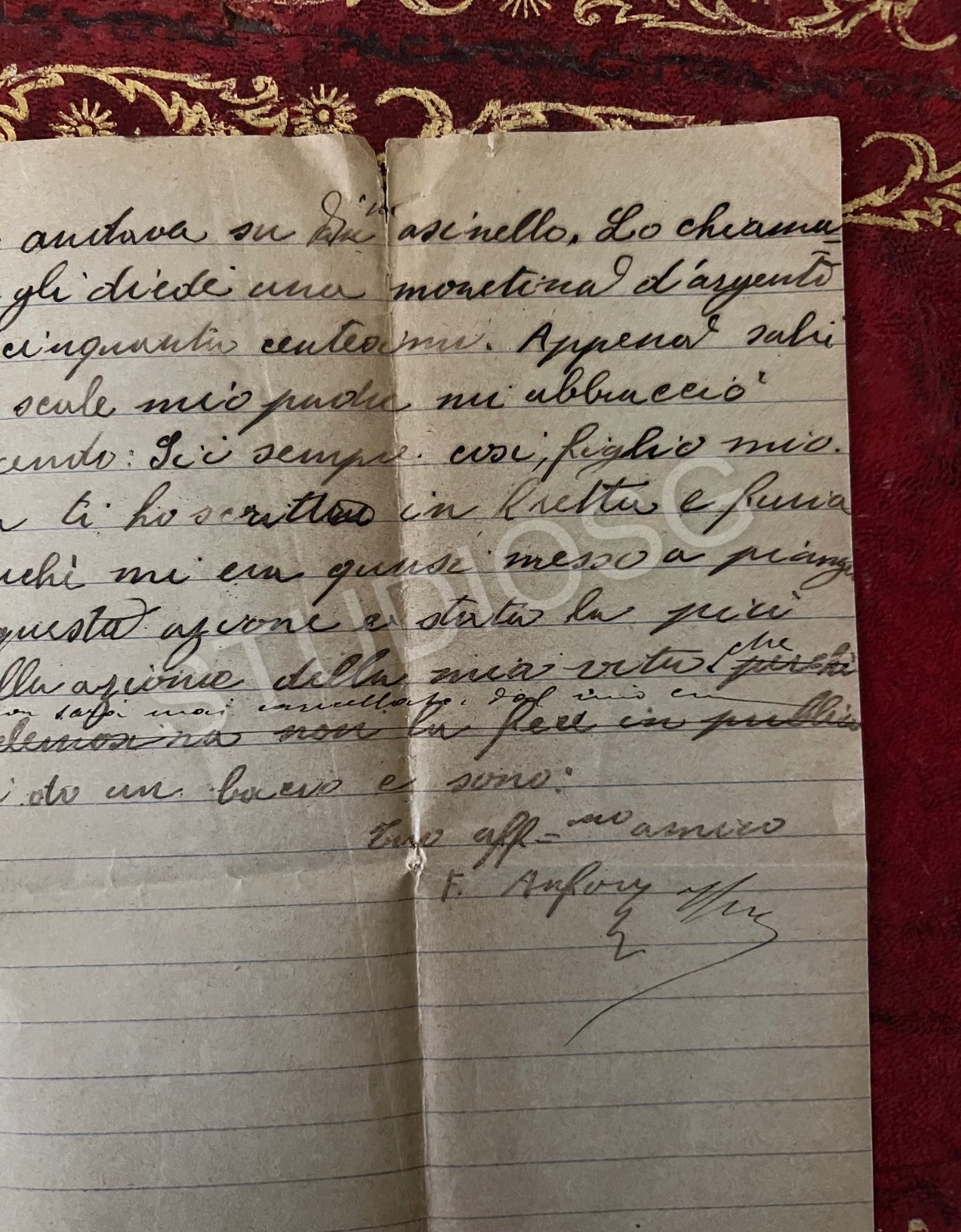 1896 LOTTO SEI TEMI MANOSCRITTI SCUOLA ALUNNI CAVA DE' TIRRENI SALERNO MANOSCRIT