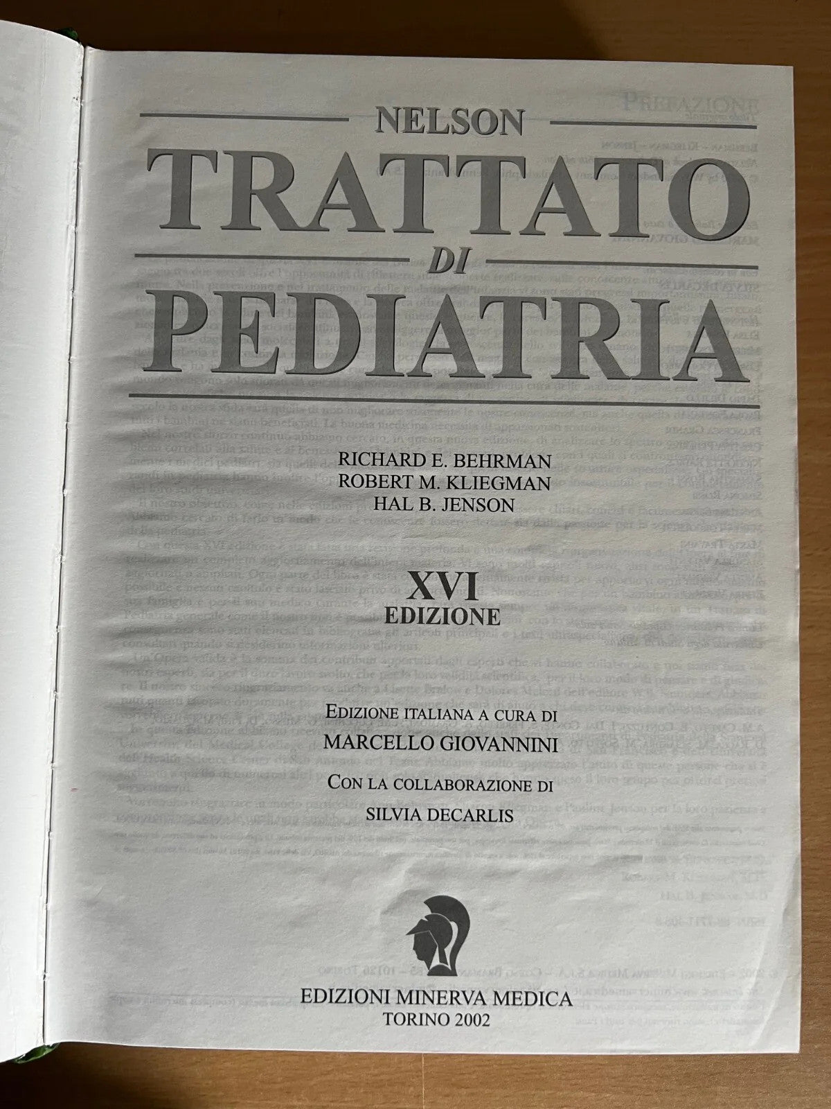 Nelson Trattato di Pediatria Minerva Medica 2002 Behrman - Kliegman - Jenson