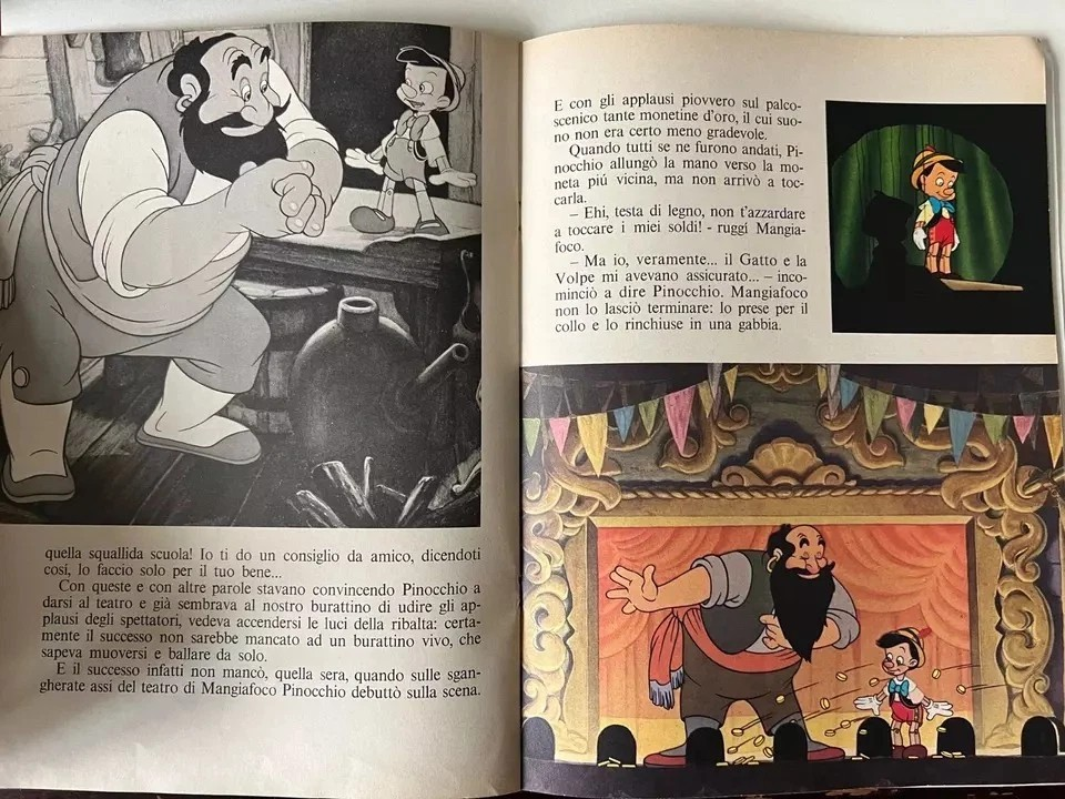 WALT DISNEY PINOCCHIO MONDADORI 1979 GLI ALBI D'ORO