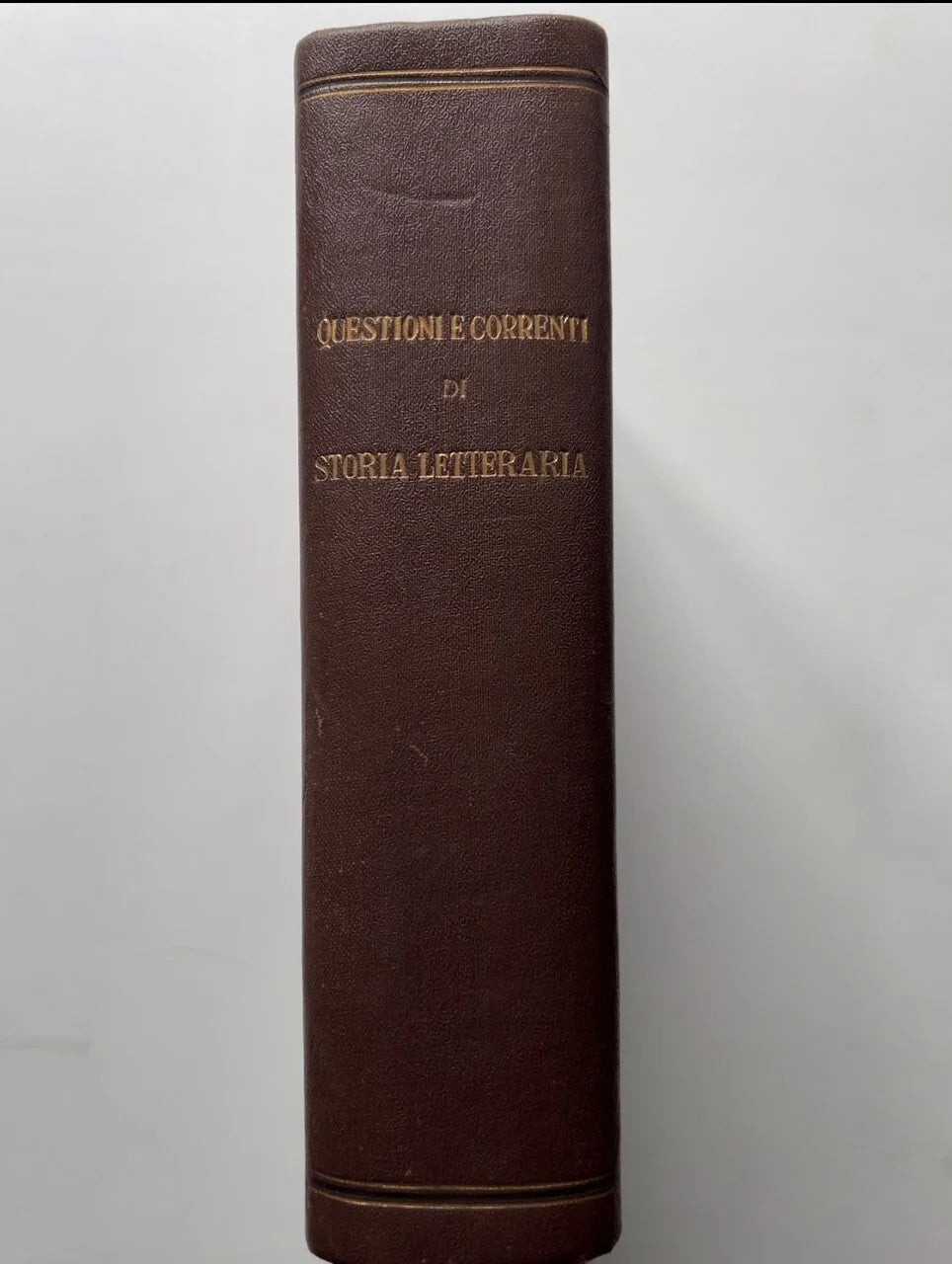 QUESTONI E CORRENTI DI STORIA LETTERARIA 1949 MARZORATI EDITORE