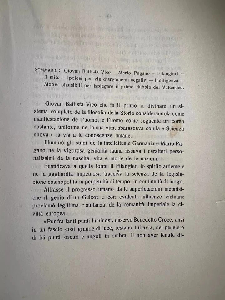 D. ZANGARI UN NAUFRAGO DE LA GLORIA GIOVANNI CRISOSTOMO SCARFO' 1914 NAPOLI RARO