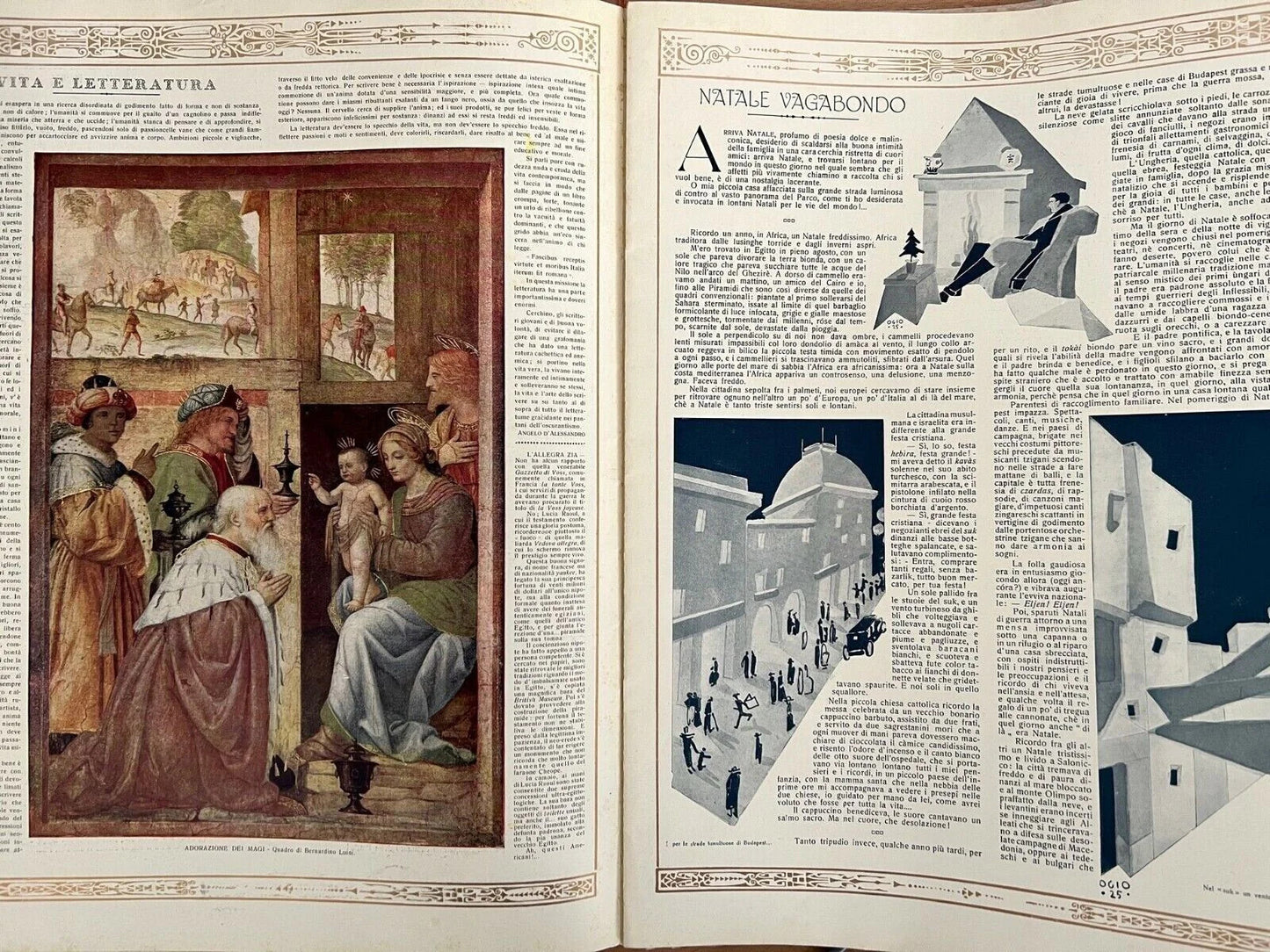 RIVISTA SCENA ILLUSTRATA DICEMBRE 1927 EDIZIONE DI GRAN LUSSO PER BIBLIOFILI