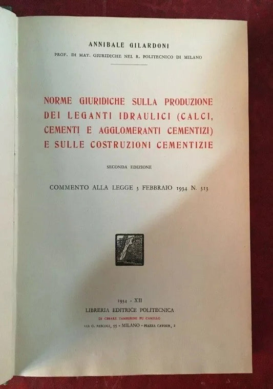 Norme giuridiche sulla produzione dei leganti idraulici costruzioni cementizie