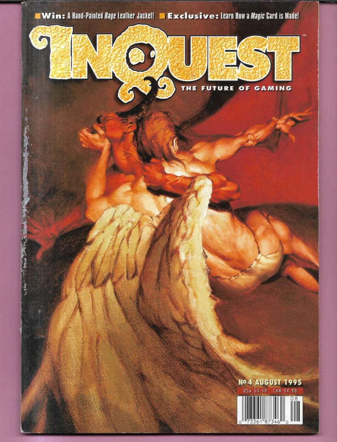 RIVISTA INQUEST N. 4, 1995 CARTE COLLEZIONABILI MTG, DOOM TROOPER, STAR TREK