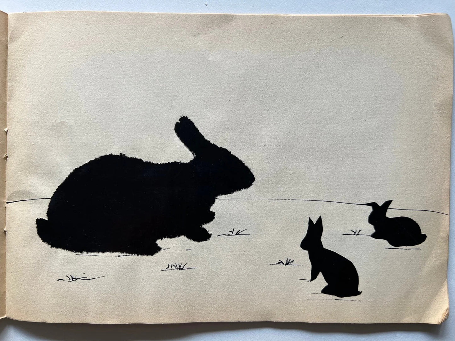 1951 2 ALBUM DA DISEGNO GIOTTO CON DISEGNI USATI QUADERNI SCUOLA D'EPOCA