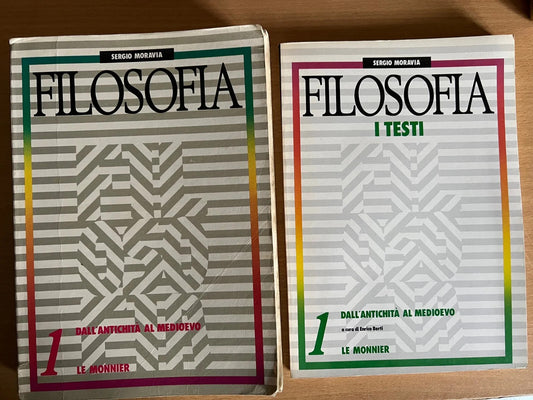 SERGIO MORAVIA FILOSOFIA VOL. 1 DALL'ANTICHITA' AL MEDIOEVO , LE MONNIER 1996