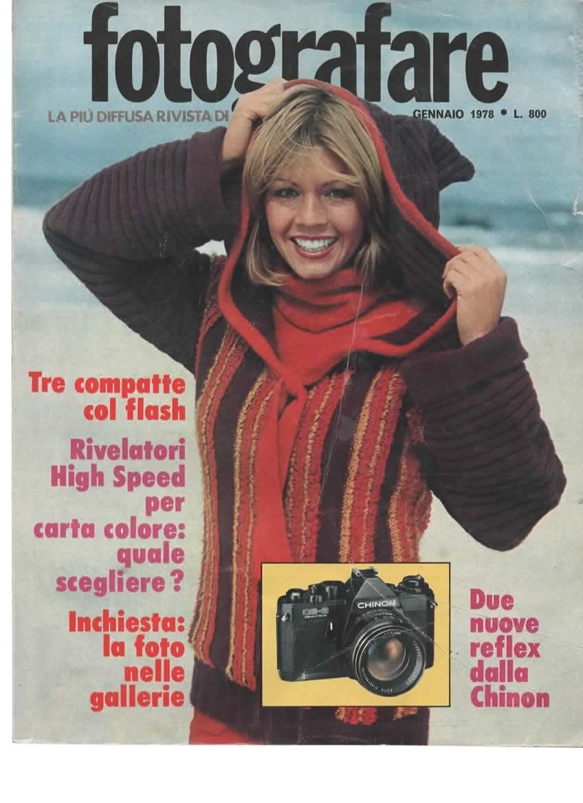 RIVISTA FOTOGRAFARE ANNO VII N 1 GENNAIO 1978 - REFLEX CHINON