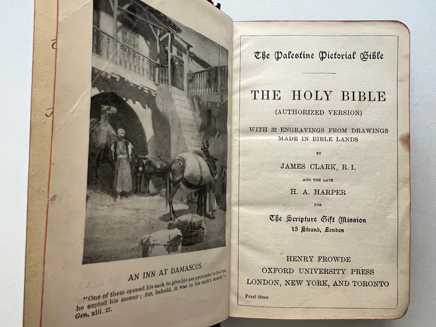 THE PALESTINE PICTORIAL BIBLE - THE HOLY BIBLE ILLUSTRATED 1911 OXFORD PRESS