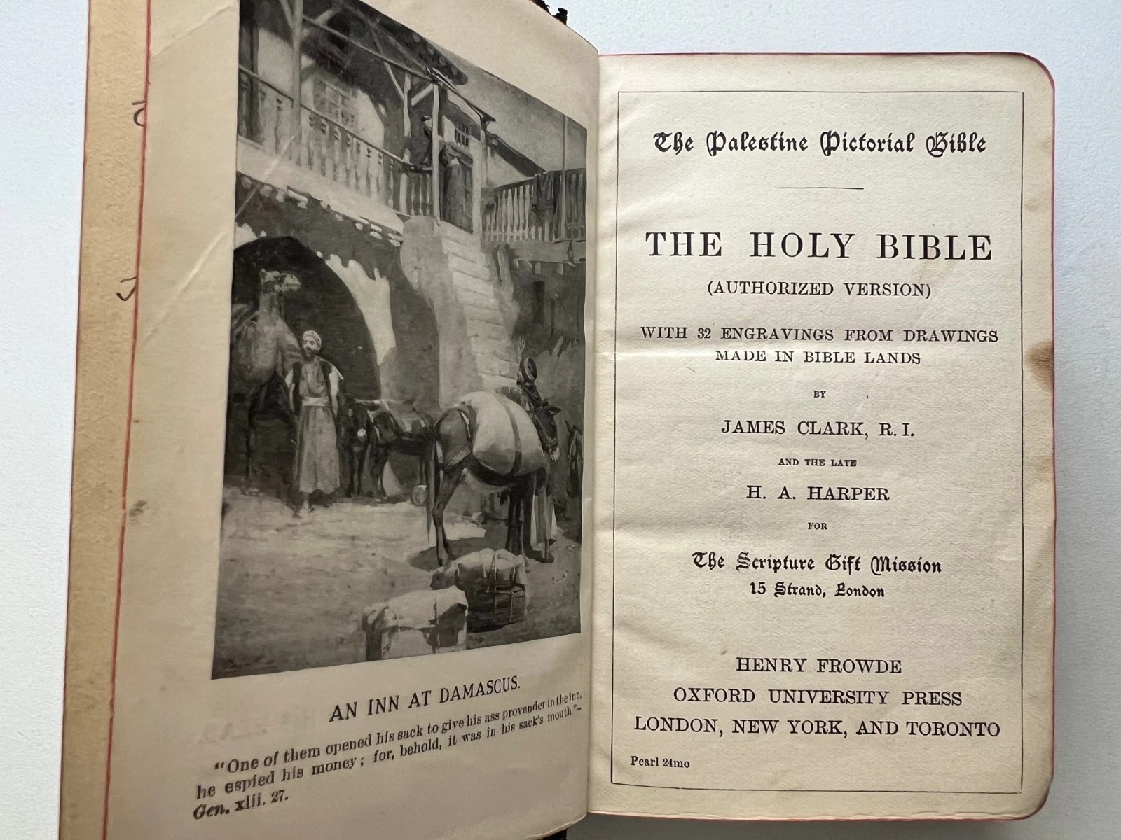 THE PALESTINE PICTORIAL BIBLE - THE HOLY BIBLE ILLUSTRATED 1911 OXFORD PRESS