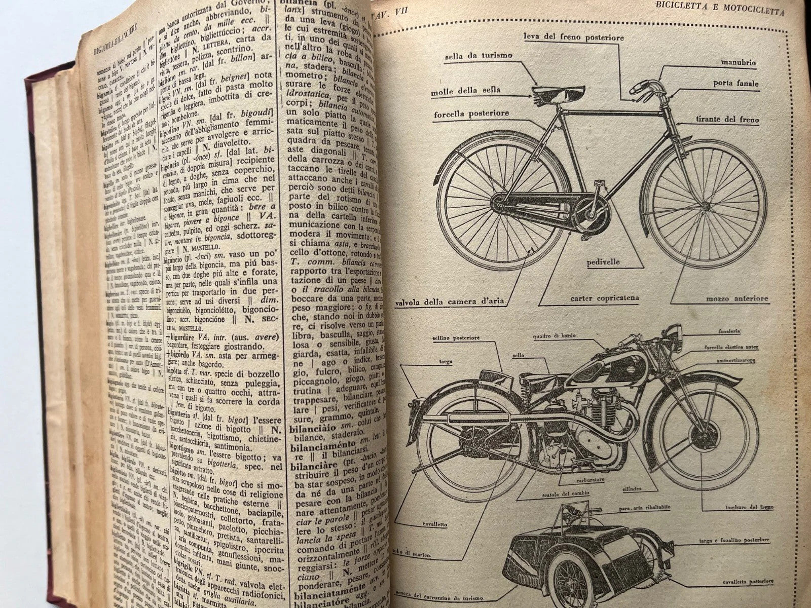 1946 F. PALAZZI NOVISSIMO DIZIONARIO DELLA LINGUA ITALIANA CESCHINA ILLUSTRAZION