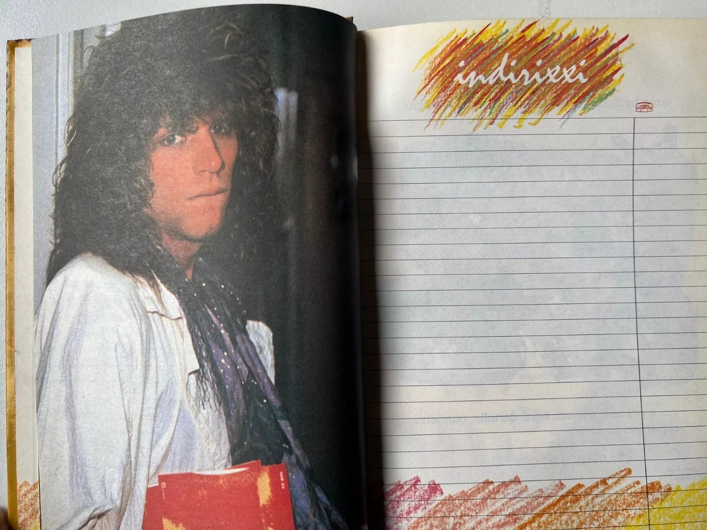 DIARIO VINTAGE BE BOP A LULA 1987 NUOVO U2, VASCO, BON JOVI, DURAN DURAN, MADON