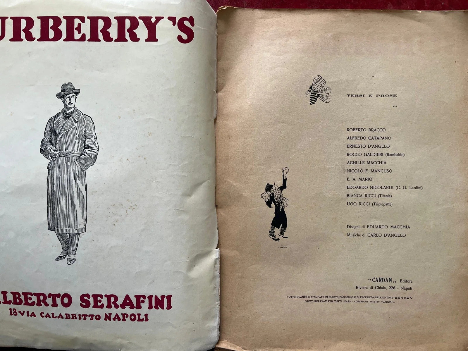 NAPOLI 1920 PER CANTARE VERSI PROSA MUSICA, E.A. MARIO - E. NICOLARDI SPARTITI
