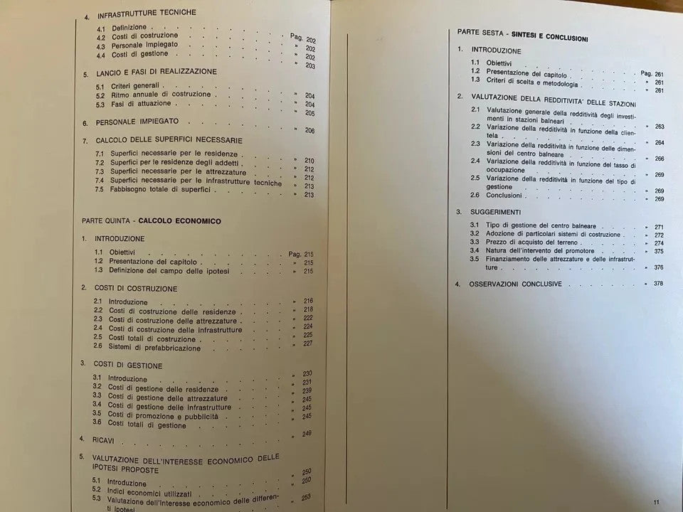 ARCHITETTURA STUDIO PILOTA PER NUOVI CENTRI TURISTICO RESIDENZIALI 3 VOL. 1968