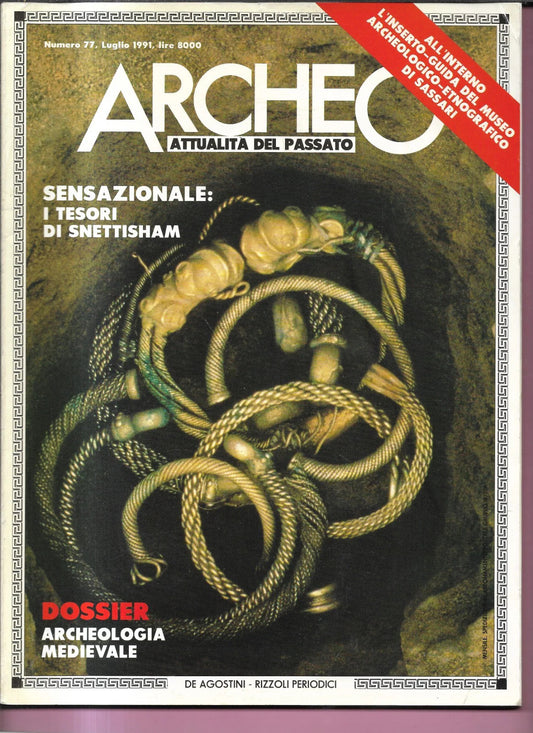 ARCHEOLOGIA MEDIEVALE ARCHEO NUMERO 77 DE AGOSTINI 1991