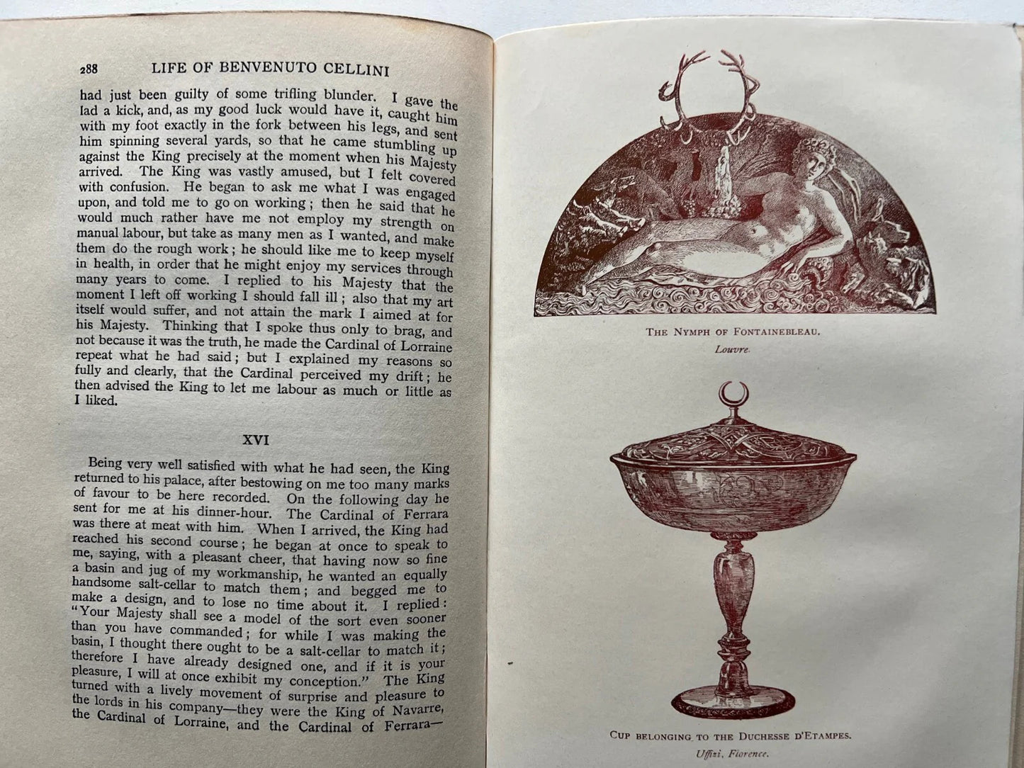 THE LIFE OF BENVENUTO CELLINI , JOHN ADDINGTON SYMONDS 1920 MACMILLIAN