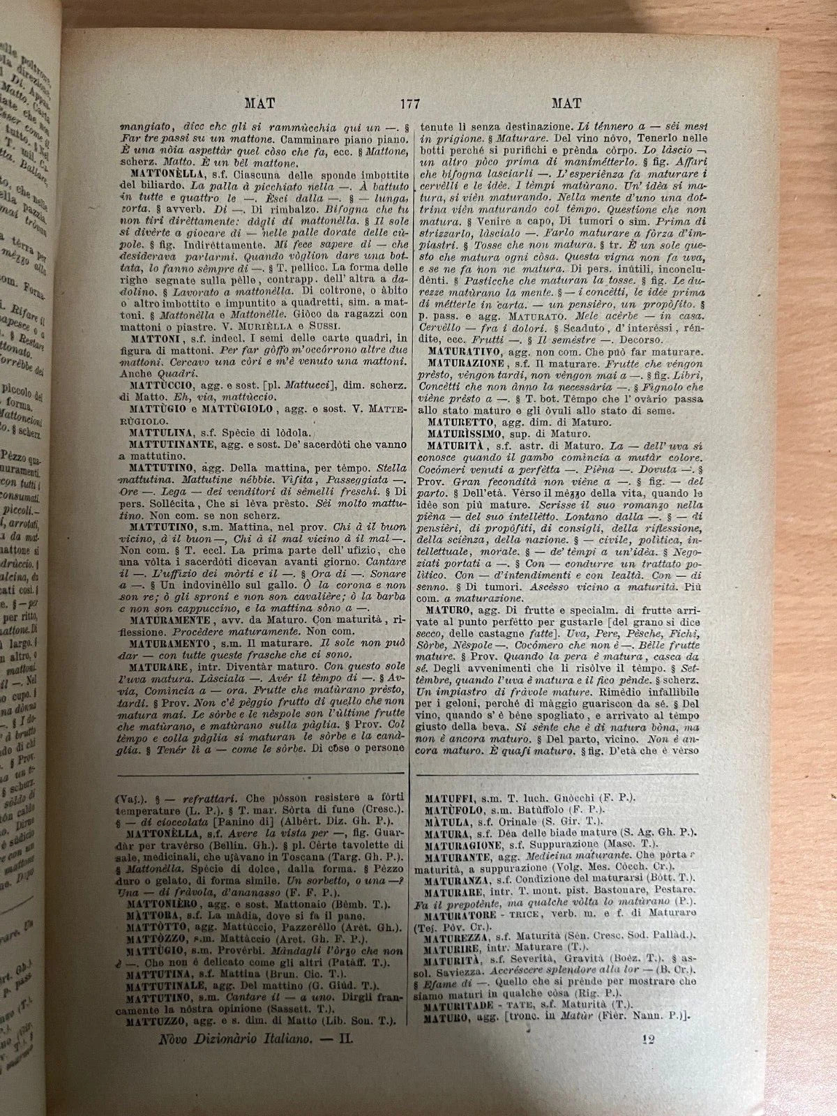 1931 PETROCCHI NOVO DIZIONARIO UNIVERSALE DELLA LINGUA ITALIANA 2 VOLUMI TREVES