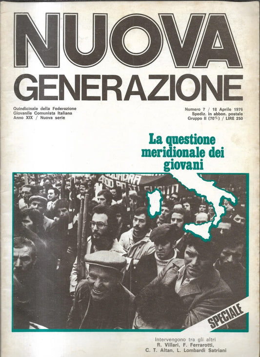 NUOVA GENERAZIONE APRILE 1976 RIVISTA DELLA FEDERAZIONE GIOVANILE COMUNISTA
