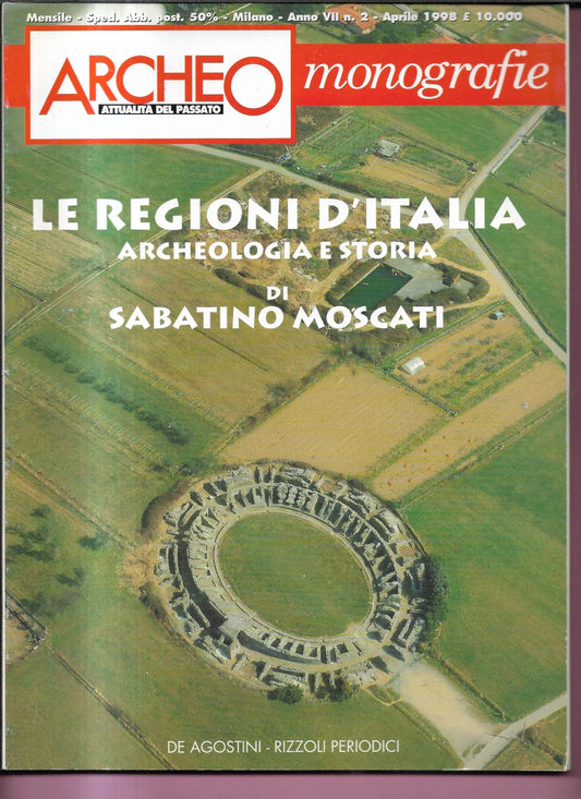 LE REGIONI D'ITALIA ARCHEOLOGIA E STORIA SABATINO MOSCATI ARCHEO MONOGRAFIE 199