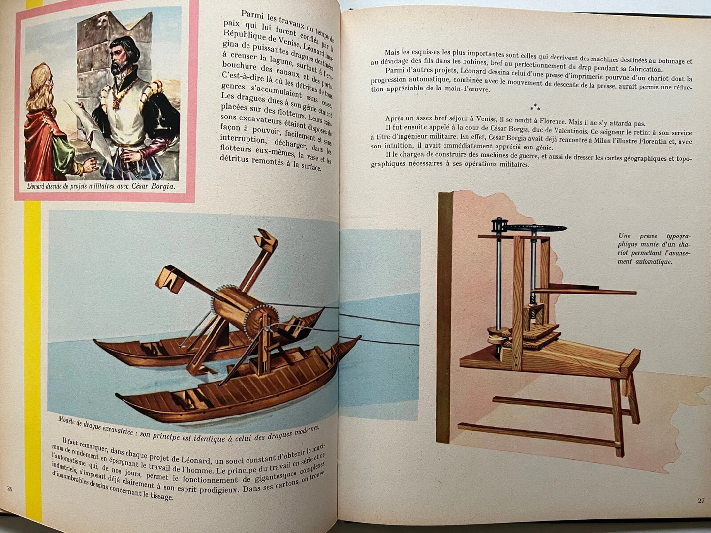 LEONARD DE VINCI HACHETTE 1960 LES ALBUMS ENCYCLOPEDIQUES ILLUSTRATO