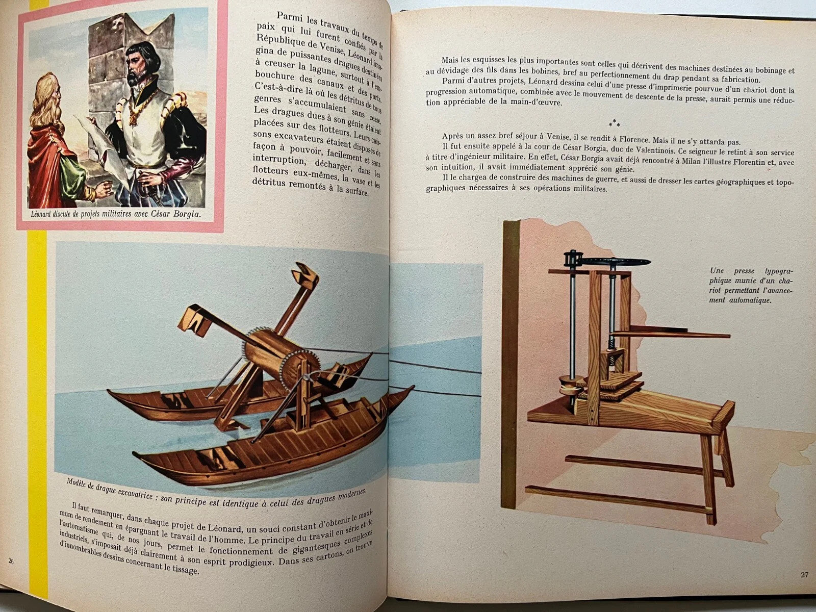 LEONARD DE VINCI HACHETTE 1960 LES ALBUMS ENCYCLOPEDIQUES ILLUSTRATO